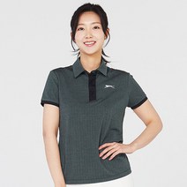 슬레진저 여성용 헤링본 카라 티셔츠 S22WK7340
