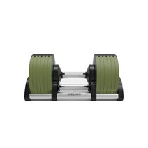 멜킨 무게조절 덤벨 롤튼 조립식 아령 세트 그루비 카키 24kg / 4kg 조절 + 거치대, 1세트