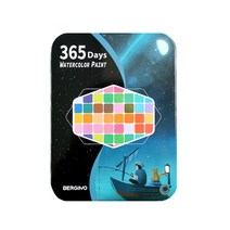 씨티 릴리 고체 수채화물감 블랙, 60색