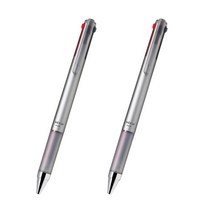 파이롯트 다기능 젤잉크 쥬스업 4색 다색펜 0.4mm, 실버, 2개