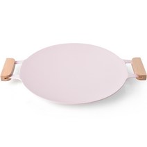 키친아트 인덕션 세라믹 IH 그리들팬 핑크, 1개, 33cm