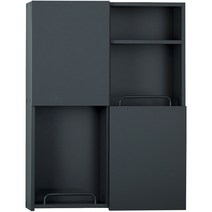 두진 바스 크로스 욕실 수납장, 그레이, 1개