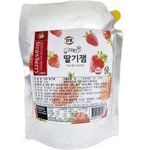 진양 딸기잼 파우치, 1kg, 1개