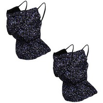 입체 기모 커튼형 마스크 2p, 04(마스크), 검정색(안감)