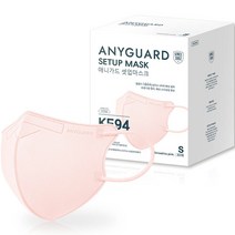 애니가드비나컬러입체형방역마스크 소형 KF94, 30개입, 1개, 스무디핑크