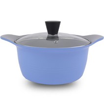 키친아트 프리미엄 쿡웨어 파스텔 세라믹 양수냄비, 스카이블루, 20cm