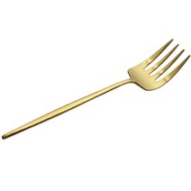 테이블아트 아벨라 네발 포크 대형, 무광골드, 1개
