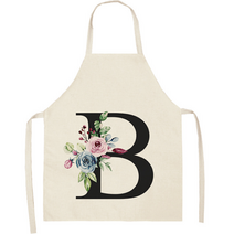 알파벳 이니셜 앞치마 68 x 55 cm, 1개, B