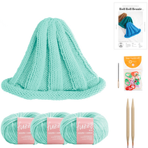 야나 퍼지 롤롤 비니 DIY키트 세트, 04 에메랄드, 1세트