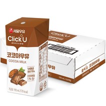 클릭유 코코아우유, 24개, 190ml