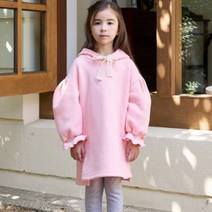베베쥬 아동용 루비아 후드 원피스