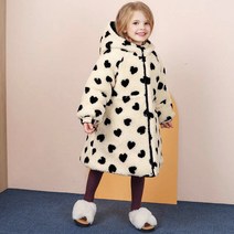 마리앤모리 여아용 하트 마이크로젤 리버시블 점퍼