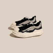 페이퍼먼츠 유니크립 체크 통굽 시니커즈 00904