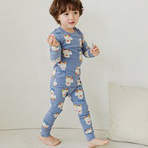 코디아이 아동용 달려라오리 스판 기모 내의 상하의 세트