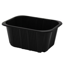 스완 국 찜 탕 도시락 일회용기 실링 배달 검정색 뚜껑 미포함 19159 1650ml, 1개, 100개입