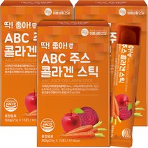 미쁨생활건강 딱좋아 ABC주스 콜라겐 젤리 스틱 15p, 20g, 3개