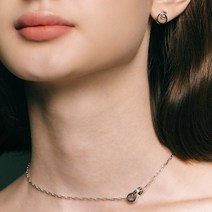 로이드 여성용 에버래스팅 인터로킹 링크 청키 쵸커 목걸이 LLNS22310S