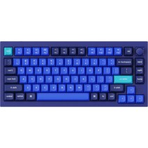 키크론 Q1 Knob Frame RGB 핫스왑 갈축 키보드 풀패키지, 네이비 블루, Keychron Q1 Knob O3, 텐키리스
