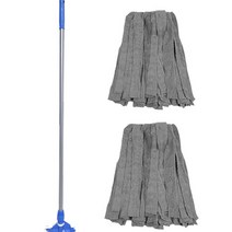월드크린 파워홀드마포대 125cm + 극세사마포걸레 그레이 270g 2p 세트, 1세트