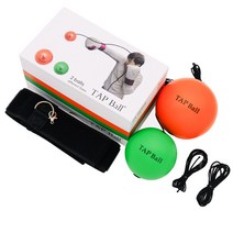 Creativeboxing TAP Ball 일반용   복서용   고무줄 4p   헤드밴드 세트, 오렌지(일반용 탭볼), 그린(복서용 탭볼)