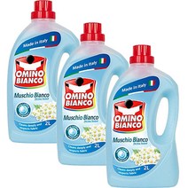 오미노비앙코 네이처프레쉬 무스키오 비앙코 화이트머스크향 액체 세탁세제, 2L, 3개