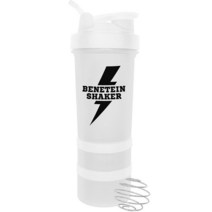 베네틴 보틀 헬스 쉐이커, 600ml, 화이트