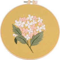 위즈앤위즈 누구나 DIY 프랑스자수 패키지 20cm, 야생화 04, 1세트