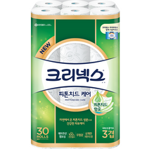 크리넥스 3겹 피톤치드 케어 롤화장지 27m, 30롤, 1팩