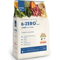 네츄럴랩 강아지 전연령 유기농 70% 6제로 PLUS 03 사료 양고기, 1개, 양, 6kg