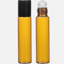 롤온 향수 용기 5ml, 30개, 블랙(캡) + 브라운(용기)