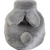 생활애찬 토끼 보온물주머니 멜란지 원형 300ml, 1개