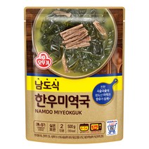 오뚜기 남도식 한우미역국, 1개, 500g