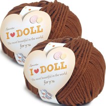 니뜨 아이돌 실 45g, 48 초코, 2개