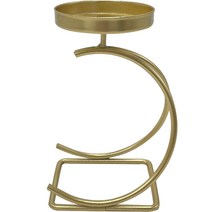 로이어 인테리어 커브 촛대 골드