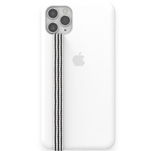 주파집 핸드폰 핑거 스트랩, 스트라이프 블랙 + 화이트, 1개