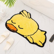홈테리 엎드린 동물 침실 카펫 털 욕실 미니 러그, 오리