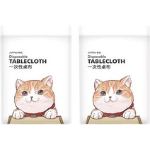 일회용 비닐 테이블보 식탁보 02 1.8 x 1.8 m, 10개입, 2개