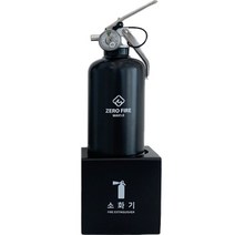 더스퀘어 ABC분말 1kg 소화기 철재 받침대 블랙, 650g, 1개