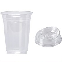 스완 일회용 아이스컵 98파이 롱리드 뚜껑포함 98 x 153mm, 630ml, 100개