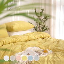 그래이불 하임 60수 고밀도 순면 워싱 차렵이불 풀세트 Q