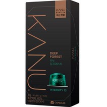 카누 바리스타 머신 전용 캡슐커피 딥포레스트, 9.5g, 10개입, 1개