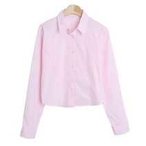 여성용 줘빈나 카라 버튼 무지 스판 남방 cpnb2413k32
