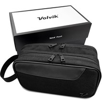 볼빅 프리미엄 골프파우치 클러치 홀인원 투웨이, 블랙