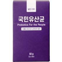 발란스데이 국민 유산균 프로바이오틱스 30p, 60g, 1개