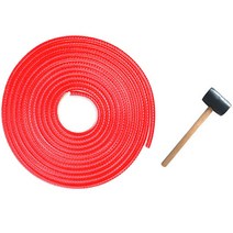 전차종 자동차 문콕 방지 풍절음 차단 몰딩 도어 가드 레드 + 망치 세트, 라인