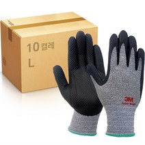 쓰리엠 슈퍼터프 엠보+ 안전장갑 양손 세트, 10세트