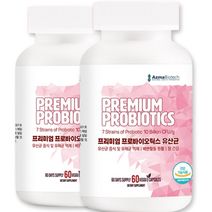 프리미엄 프로바이오틱스 장건강 유산균 30g, 60정, 2개