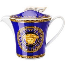 베르사체 메두사 블루 티팟, 혼합색상, 1300ml