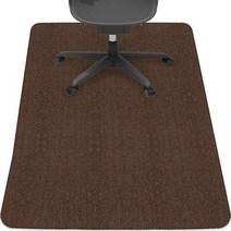ETUDIER 의자매트 긁힘방지 체어매트 바닥보호 120 x 90 cm, 브라운, 1개