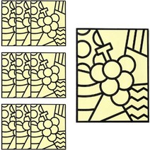 민화샵 포일아트 스티커, 포도, 10개